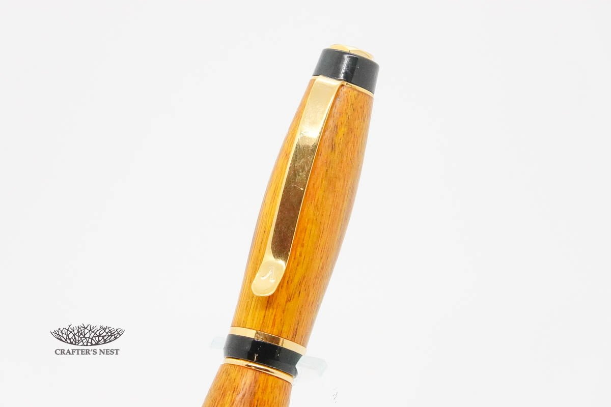 Cigar Style Wood Pen #166 -Canarywood
